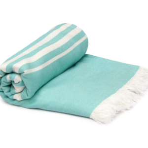 100% Bamboo Bath Towel | Ultra Soft, Absorbent, Light Weight, & Quick Dry Large Turkish Towel for Bath, Travel, Gym, Beach, Pool, and Yoga | 29 x 59 Inches (Set of 1, Turquoise Blue)